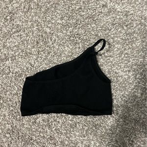 Urban Outfitters - Small - One Shoulder Black Crop Top